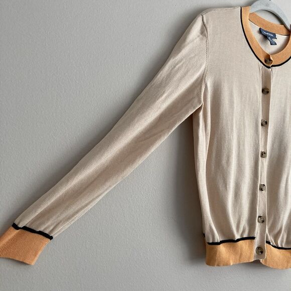 ModCloth Womens Dancing Embroidered Cardigan Sweater Size Medium Cotton Blend - Picture 5 of 10